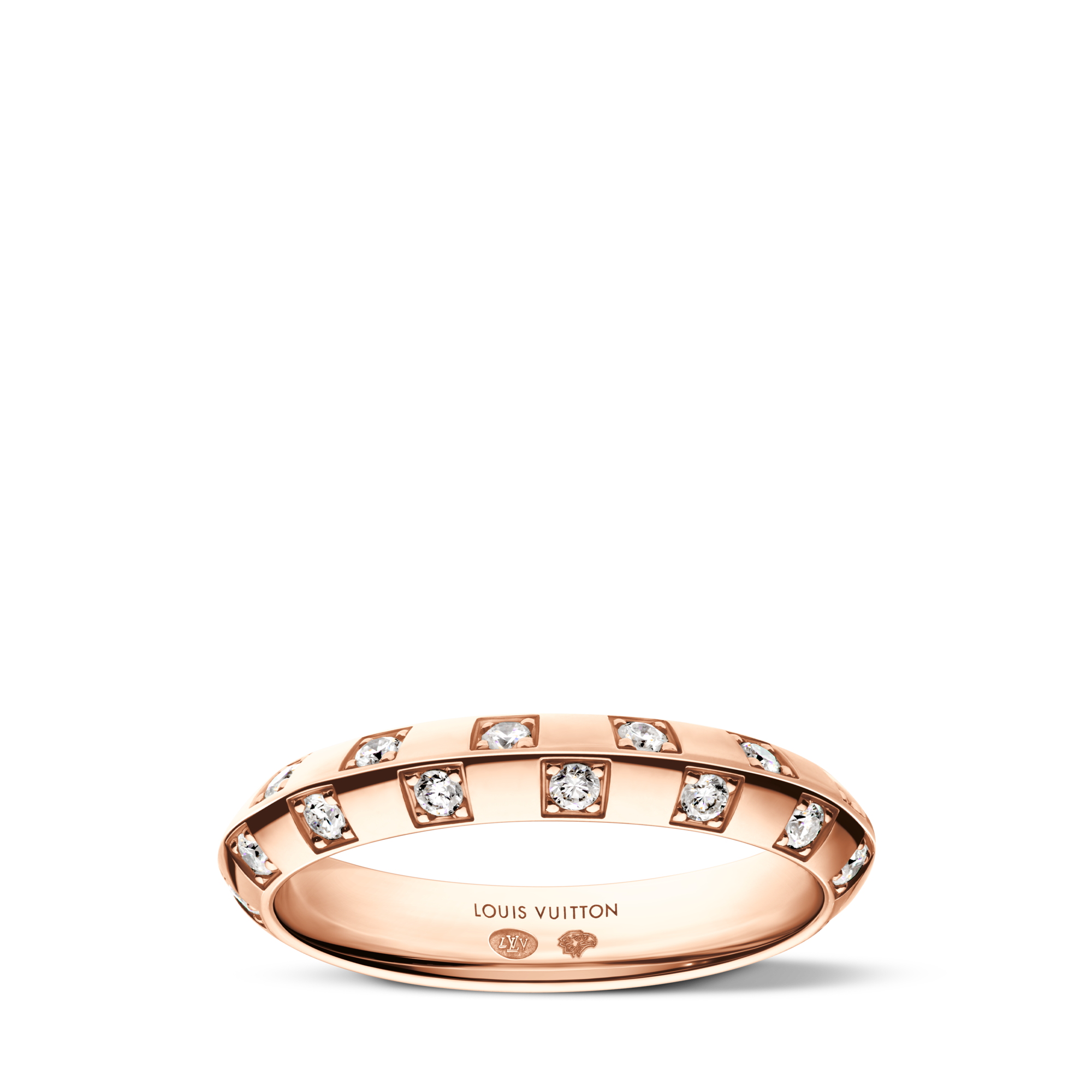LOUIS VUITTON リング LV Diamonds V Ring, Pink Gold - Categories Q9Y44D | LOUIS VUITTON